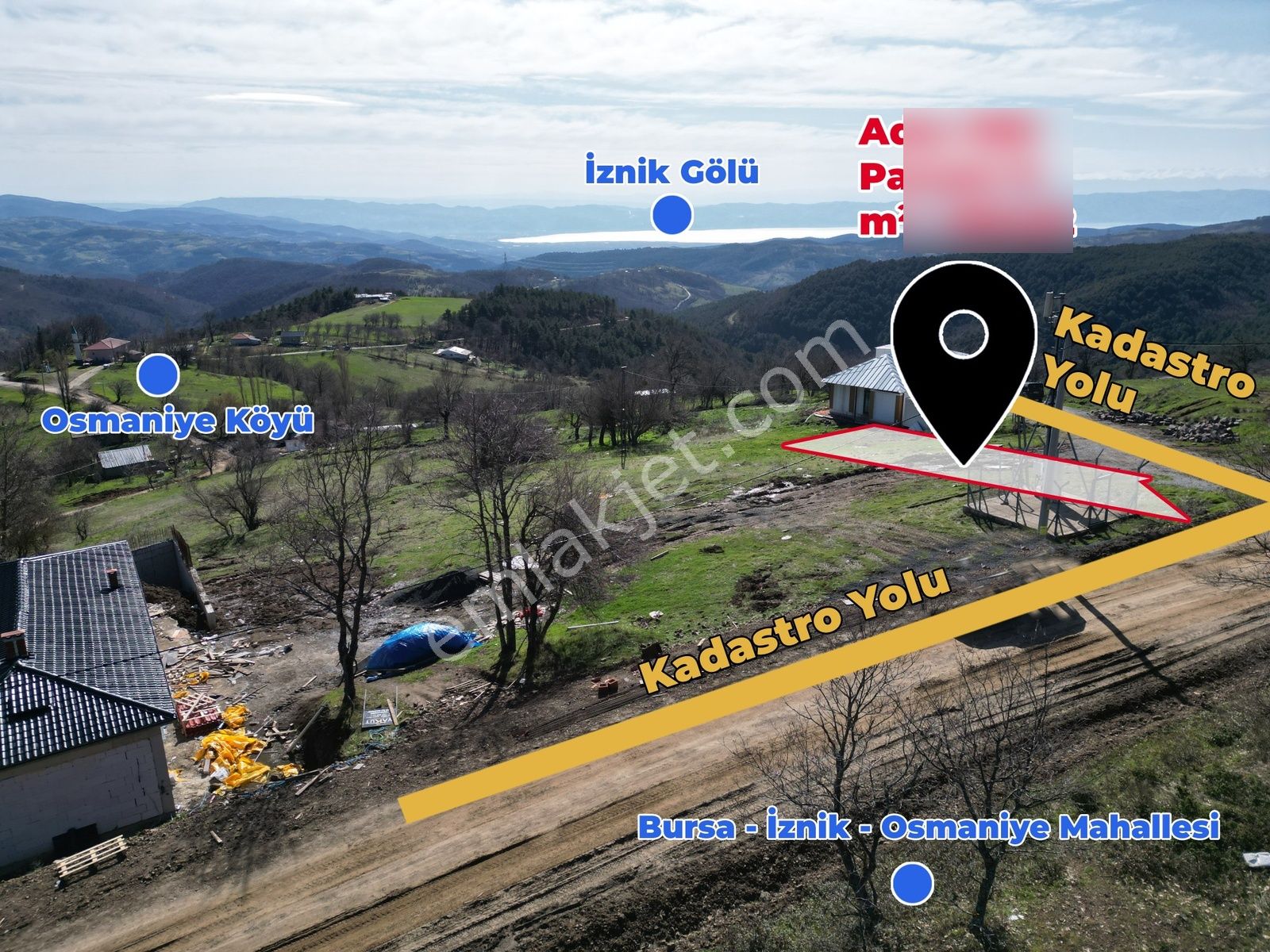 2m Yatırım'dan İznik'te Harika Göl Manzaralı Fırsat Arsa - Görsel 3