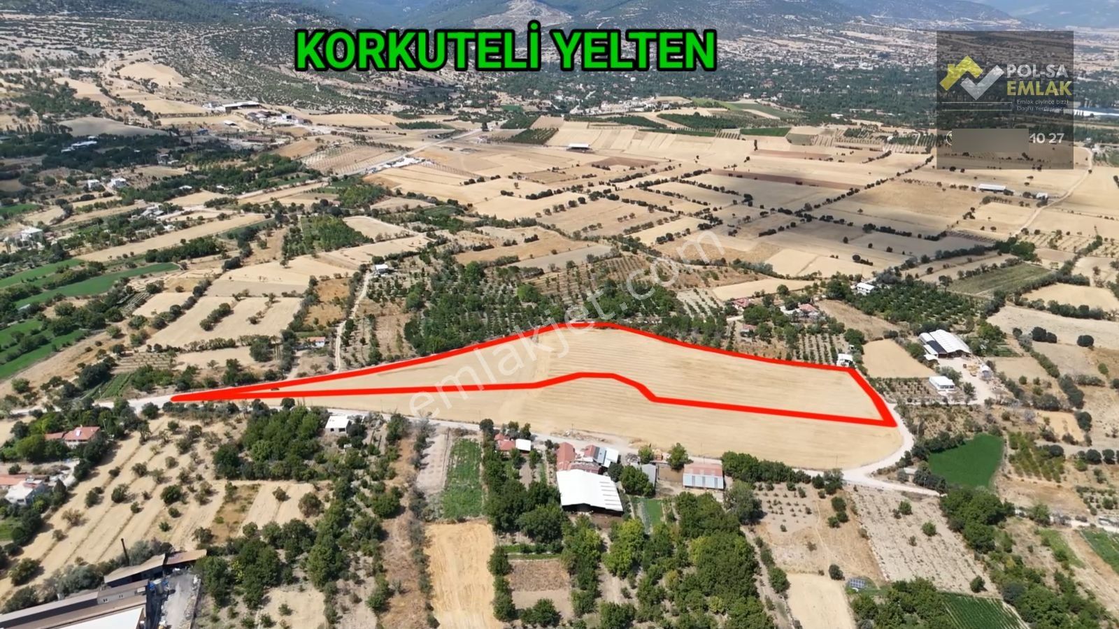 Korkuteli Yelten'de Satılık 20.208m2 Tarla Resmi Yol Var - Görsel 10