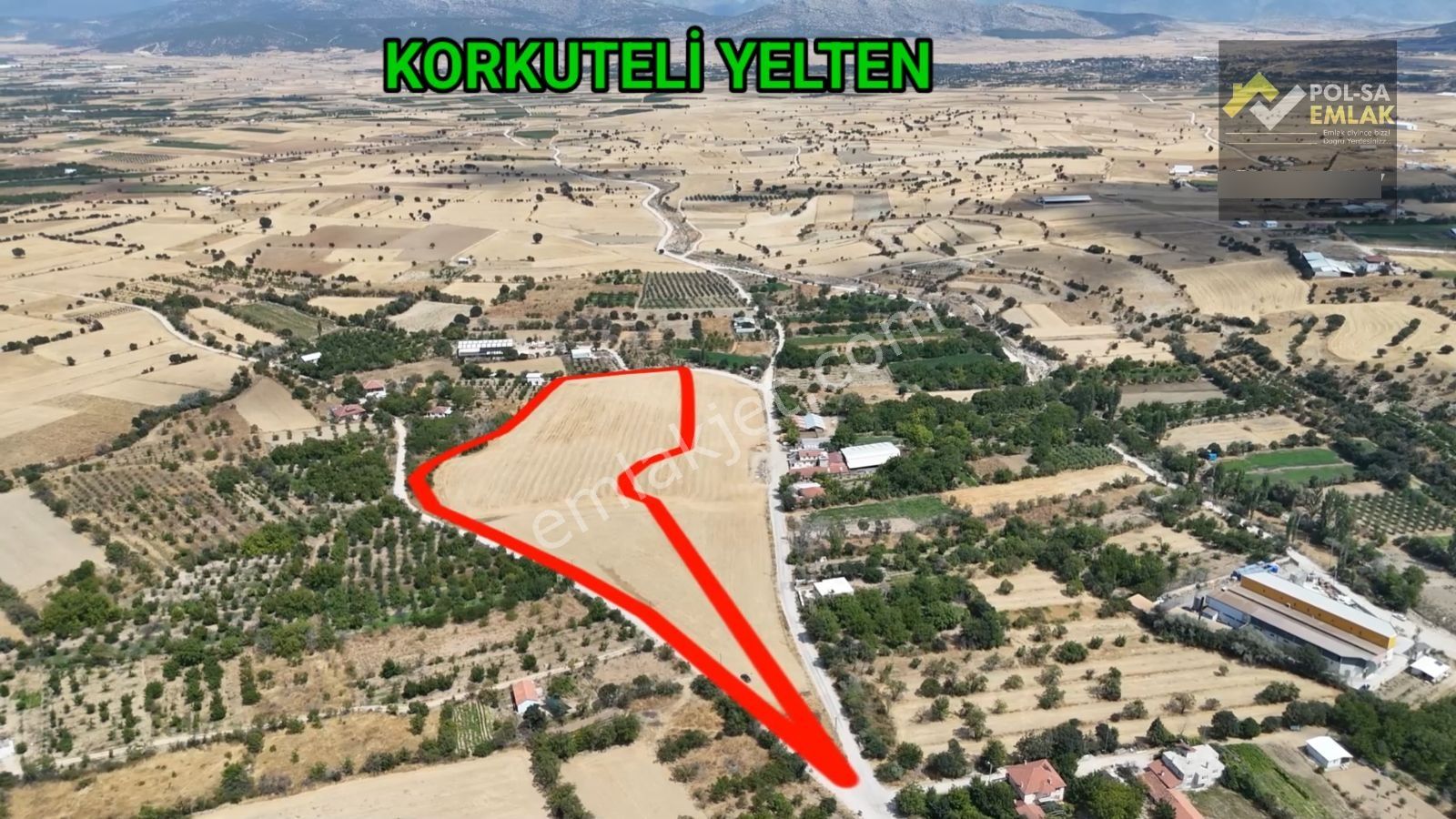 Korkuteli Yelten'de Satılık 20.208m2 Tarla Resmi Yol Var - Görsel 3