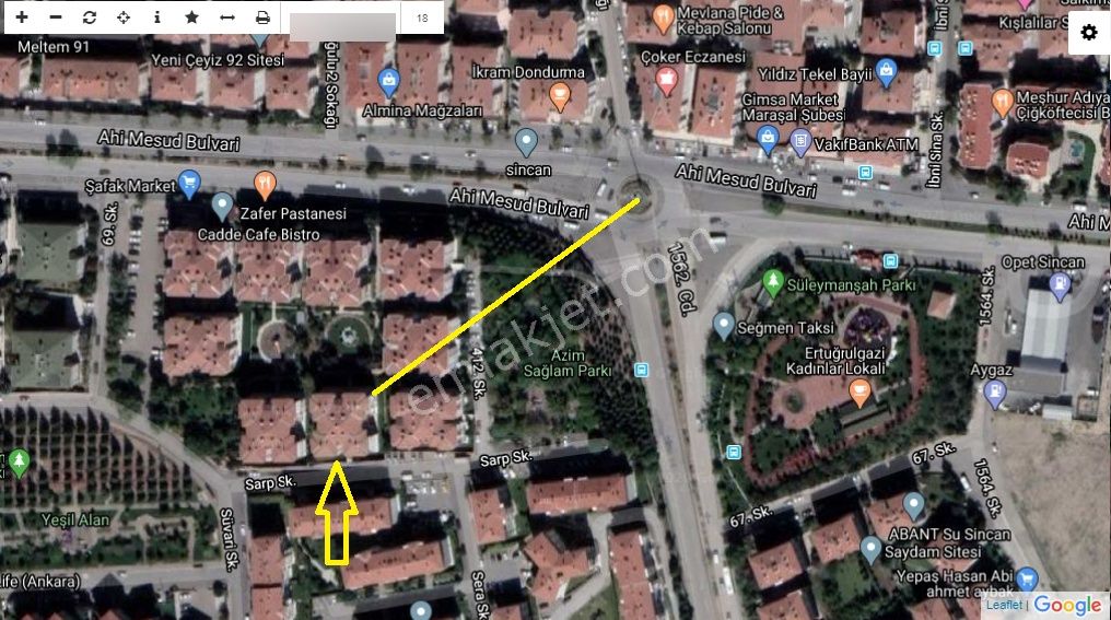 Sahibinden Aracısız, Komisyonsuz 3+1 Süper Konumda