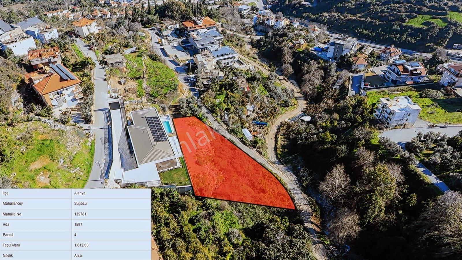 Alanya Sugözünde 1.612 M² Yatırımlık Arsa | Merkezi Konum - Görsel 2