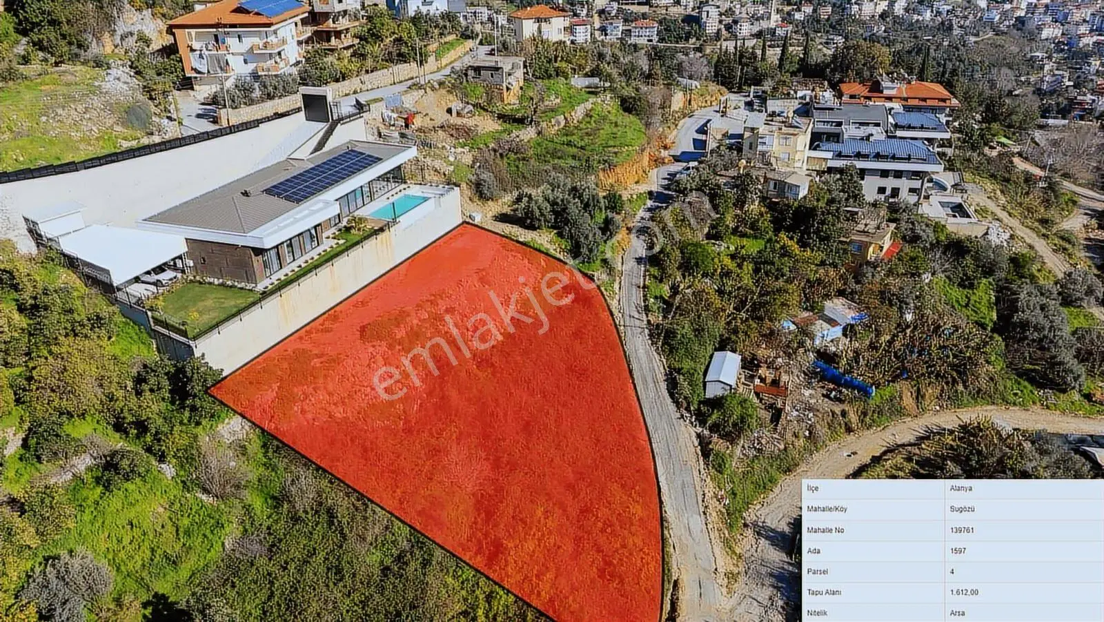 Alanya Sugözünde 1.612 M² Yatırımlık Arsa | Merkezi Konum - Görsel 3