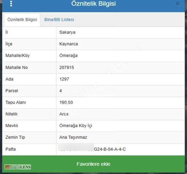 Sakarya Kaynarca Ömerağa Köyünde İmarlı Satılık Arsa - Görsel 2