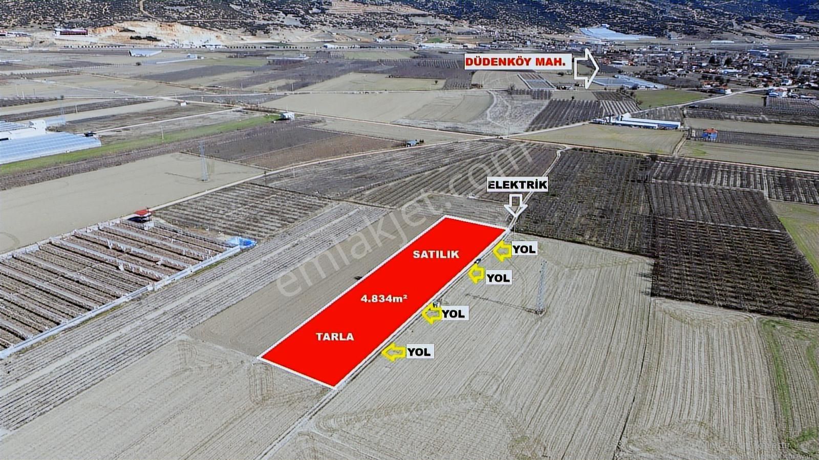 Vip Gayrimenkul'den Düdenköy Mah.en İyi Lokasyonda 4.834m² Tarla - Görsel 5