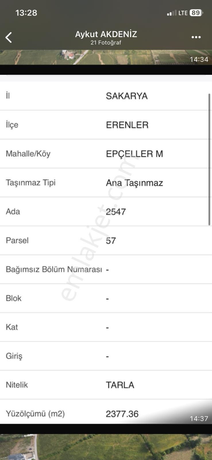 Epçeller De Kısmı İmarlı Satılık Tarla !!!!!! - Görsel 11