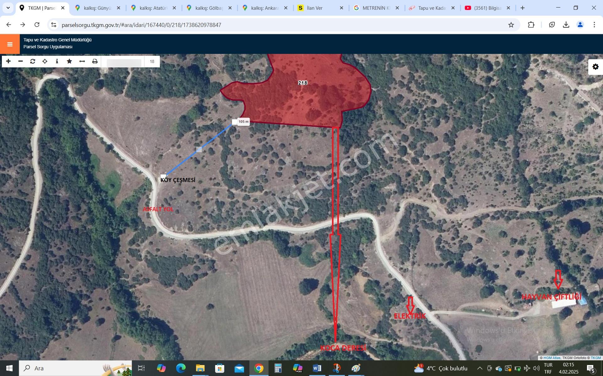 Harika Manzaralı Yatırımlık 12400 M2 Müstakil Bir Arazi - Görsel 22