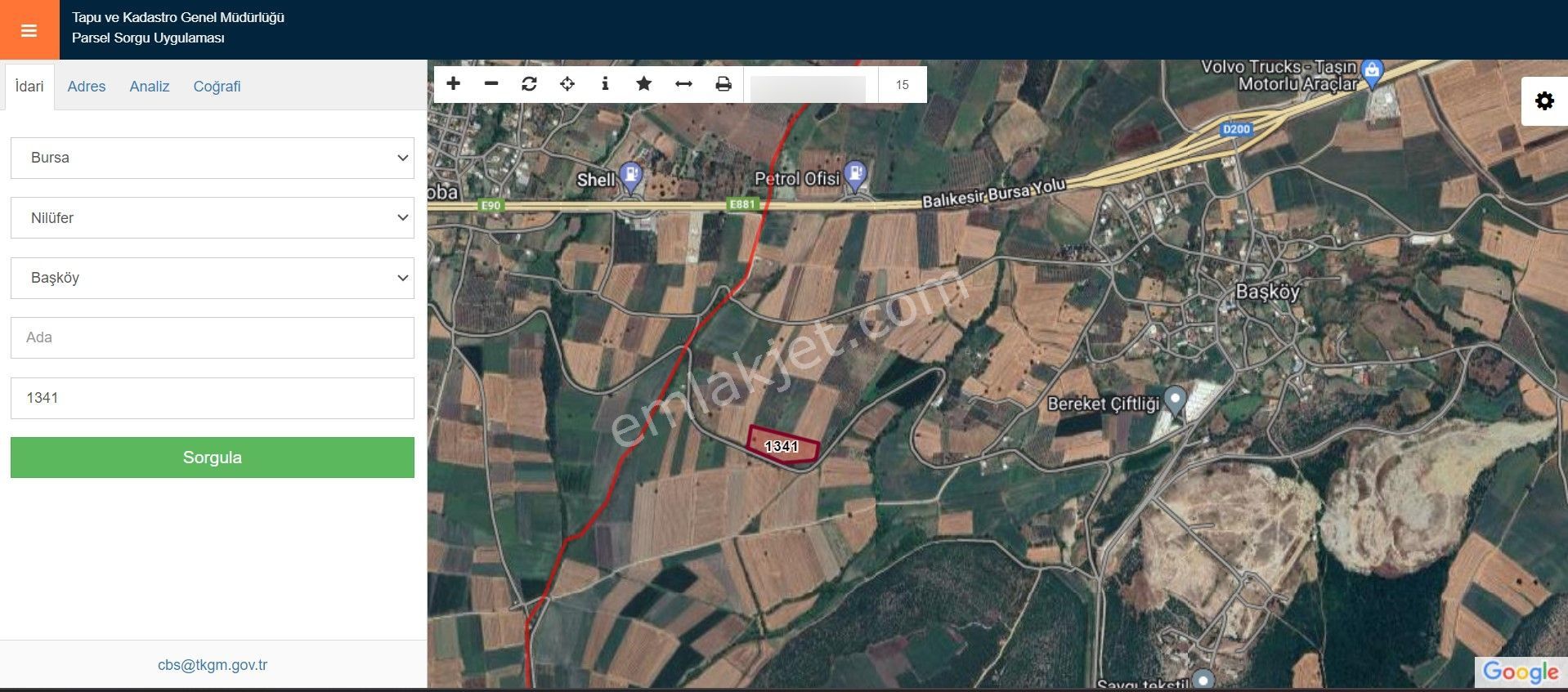 Nilüfer Başköy'de 13.704 M² Satılık Tarla - Yatırım Fırsatı!