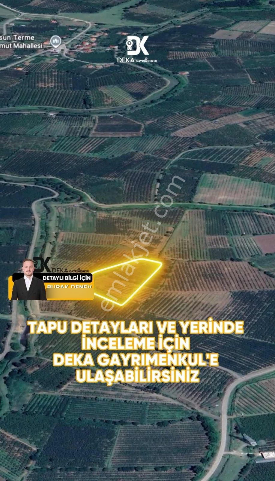 Deka Gayrimenkul'den Çarşamba Şeyhhabil'de Satılık 3.000m² Tarla