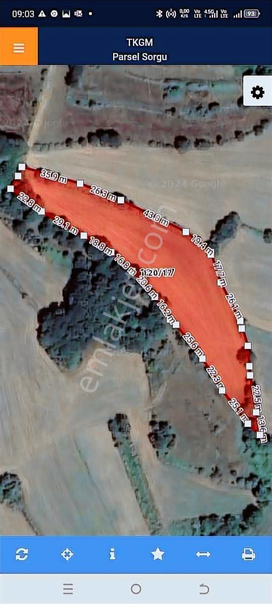 Takaslı Bölgenin En Uygun Arazisi Çalyerde 6.016 M2 İmarlı Yollu