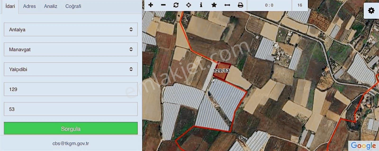 Antalya Manavgat Yalçıdibi Satılık Tarla