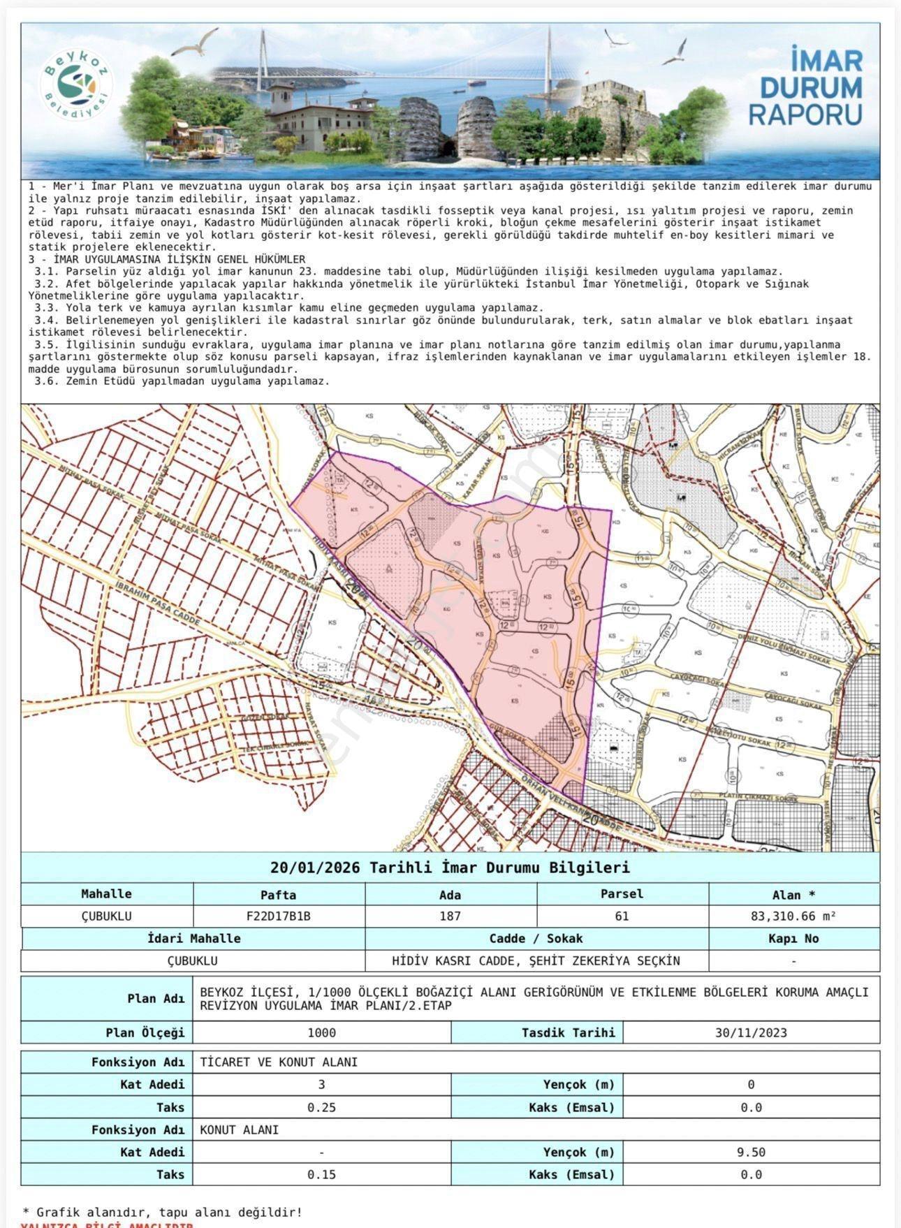 Beykoz Çubuklu Deniz Manzaralı 781 M² İmar İfrazlı Satılık Arsa - Görsel 13