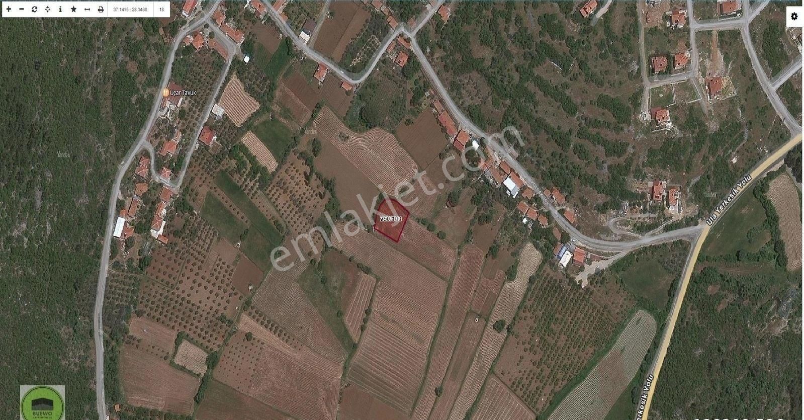 Buewo'dan / Muğla / Menteşe / Gülağzı'nda / Yol Üstü 700m² Tarla - Görsel 2