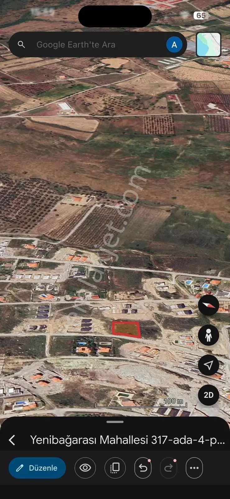 İzmir Foça 2 Villaya Uygun Deniz Manzaralı Arsa - Görsel 4