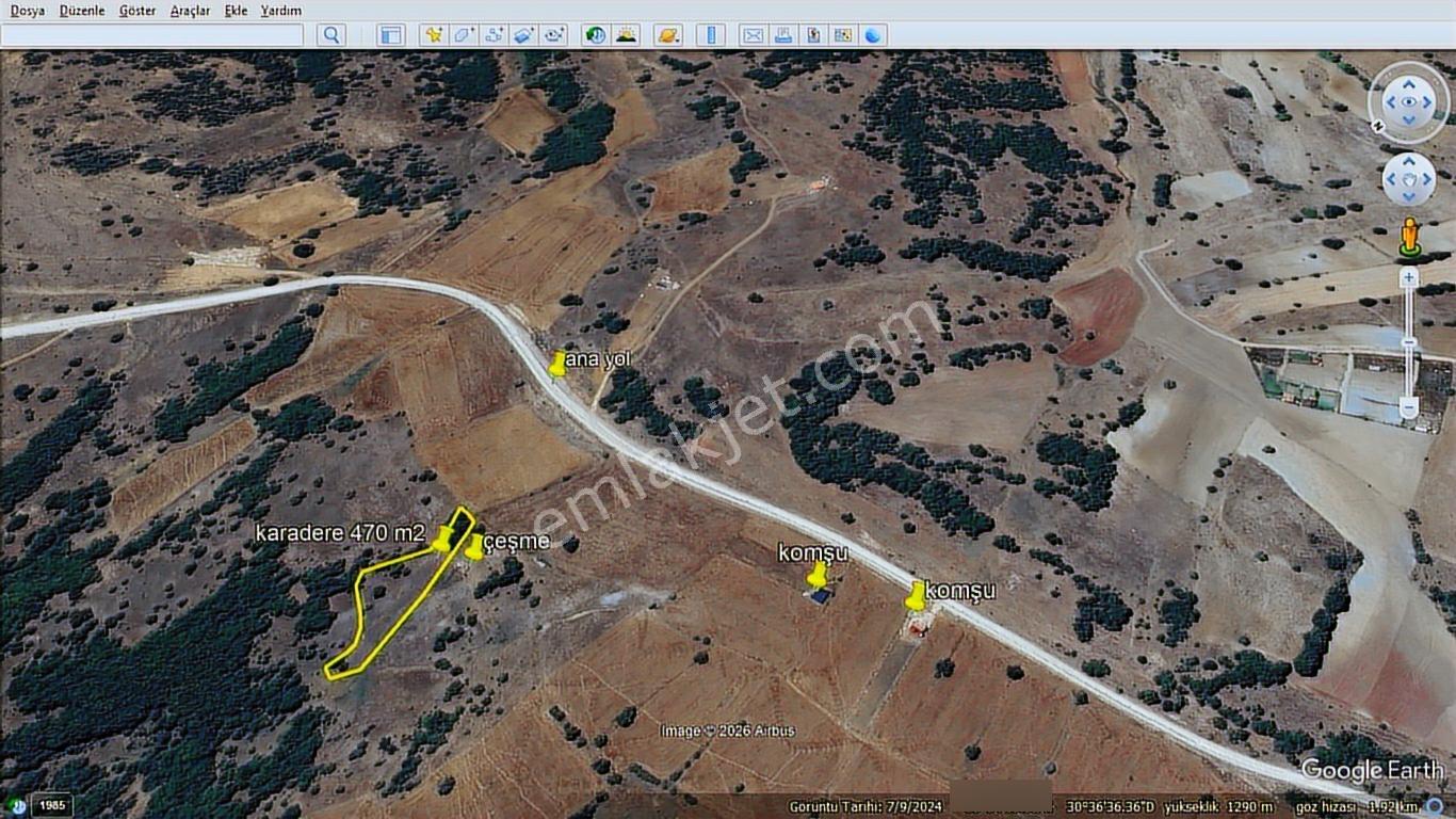 Başkan Emlaktan Satılık Karadere Mah 470 M2 Bahçe Yeri . Hesaplı - Görsel 7