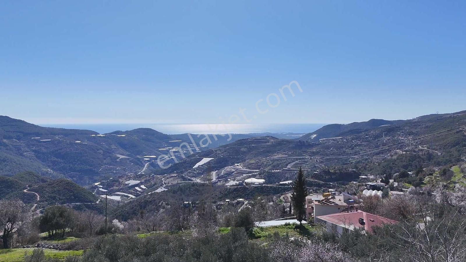 Alanya Yenicede Full Deniz Manzaralı 1.587m² Yola Sıfır Arsa!! - Görsel 14