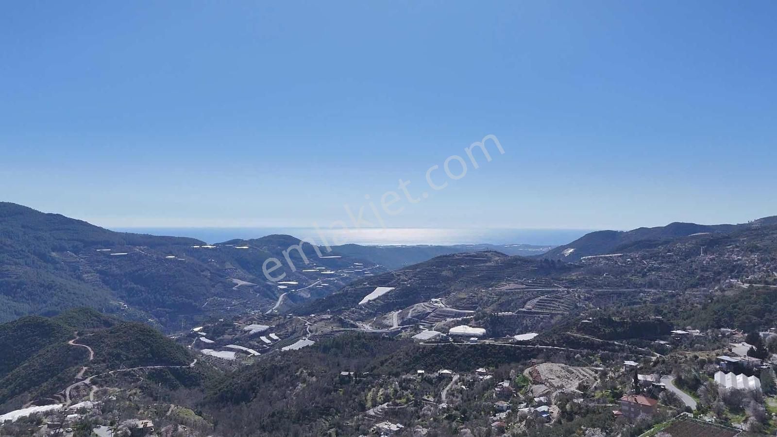 Alanya Yenicede Full Deniz Manzaralı 1.587m² Yola Sıfır Arsa!! - Görsel 11