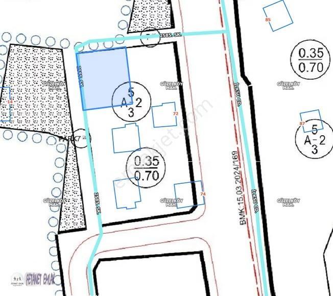 Fetanet Emlaktan Gesi Güzelköyde Temiz Köşe Başı Villa Parseli