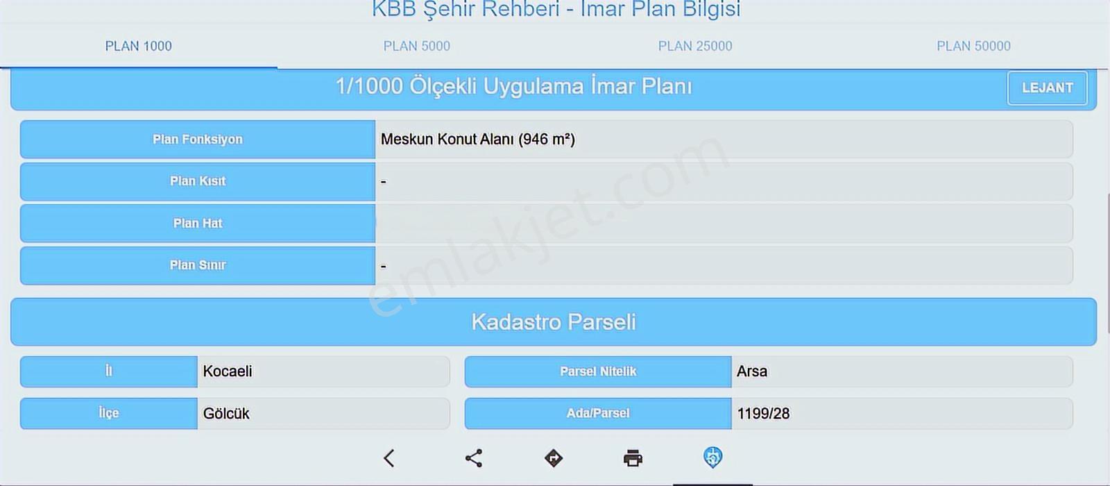 Gölcük Ulaşlı Yavuz Sultan Selim 946 M2 Villa İmarlı Arsa - Görsel 6