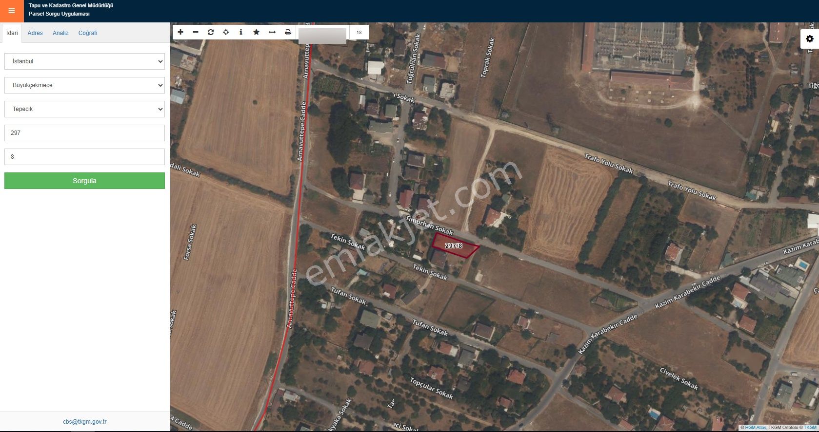 Acil Satılık 500 M2 Arsa Tepecik Hüriryet Mh B Çekmece