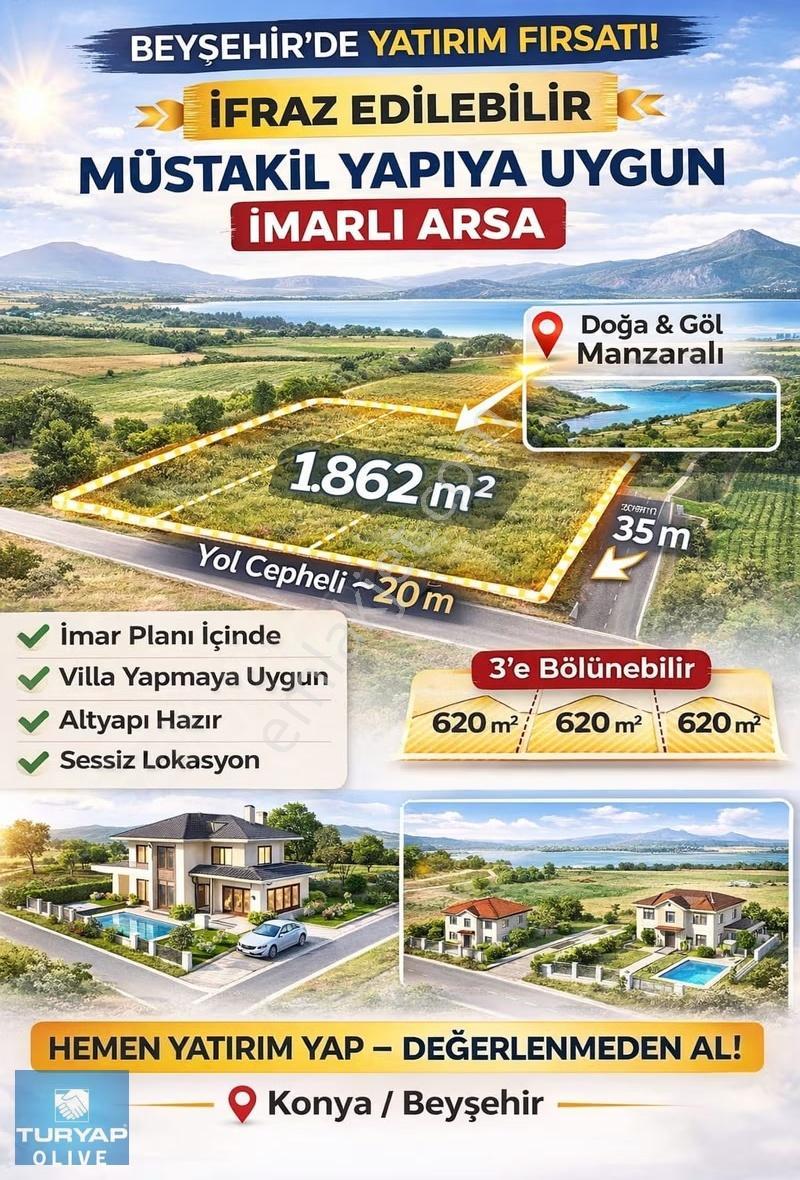 Beyşehir Aşağıesencede İmarlı Yol Cepheli 1.862 M² Konut Arsası - Görsel 6