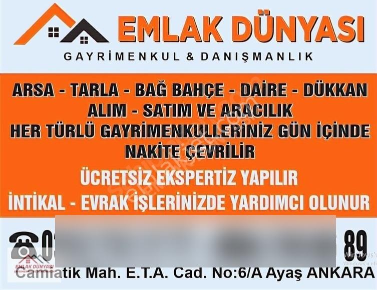 Ayaşta Uygun Fiyata Yolu Olan 6.550 M2 Tarla - Görsel 3