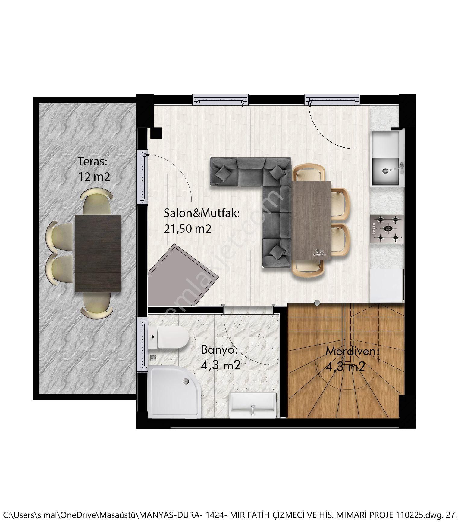 Manyas Nergis Villaları 100+150m2 Bahçeli 2 Katlı Satılık Villa - Görsel 29