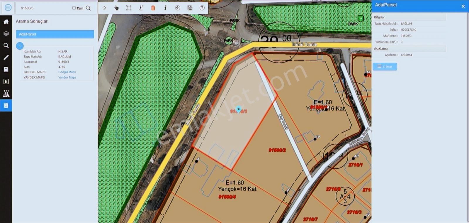 Fuat Çetin'den Süper Konumlu 1.6 Emsal Site Arsası Caddeye 300 M - Görsel 15