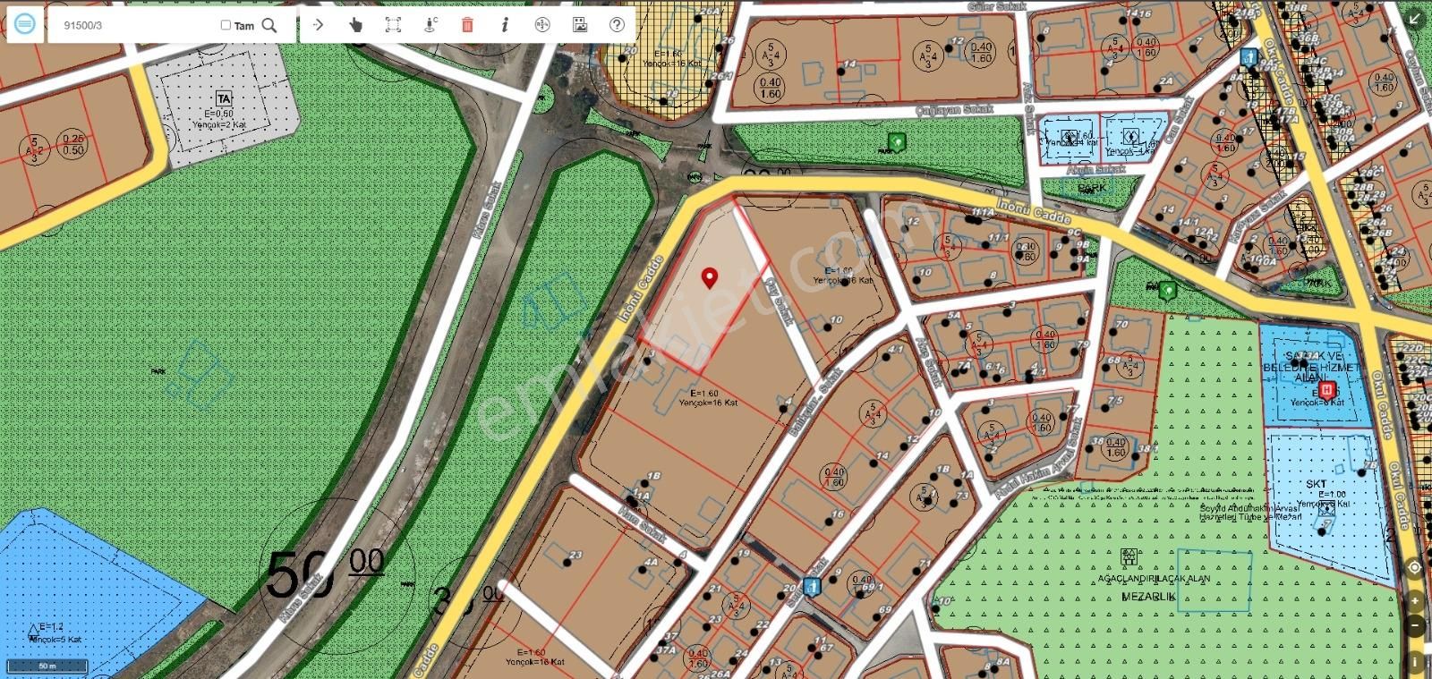 Fuat Çetin'den Süper Konumlu 1.6 Emsal Site Arsası Caddeye 300 M - Görsel 25
