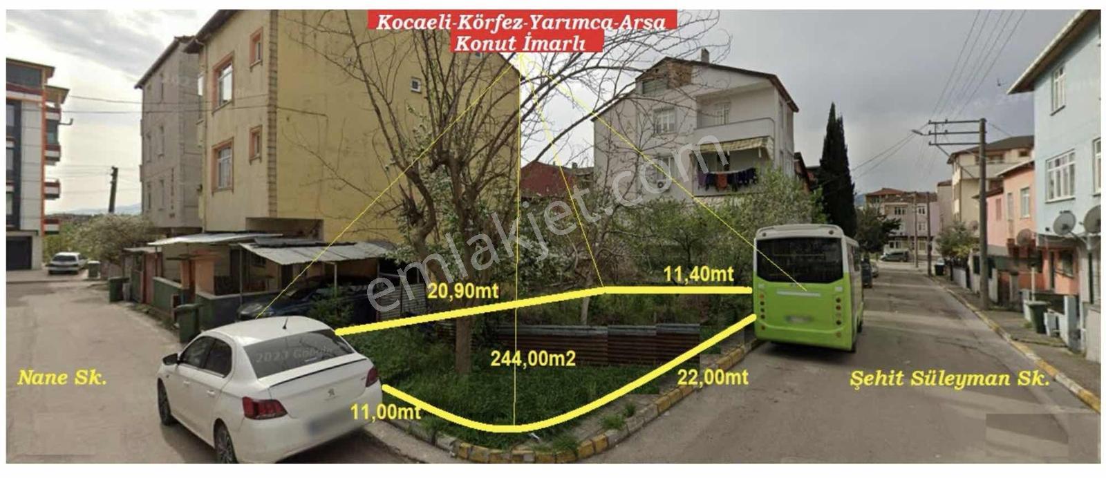 Kocaeli Körfez Yarımca Köşe Konum İmarlı Arsa