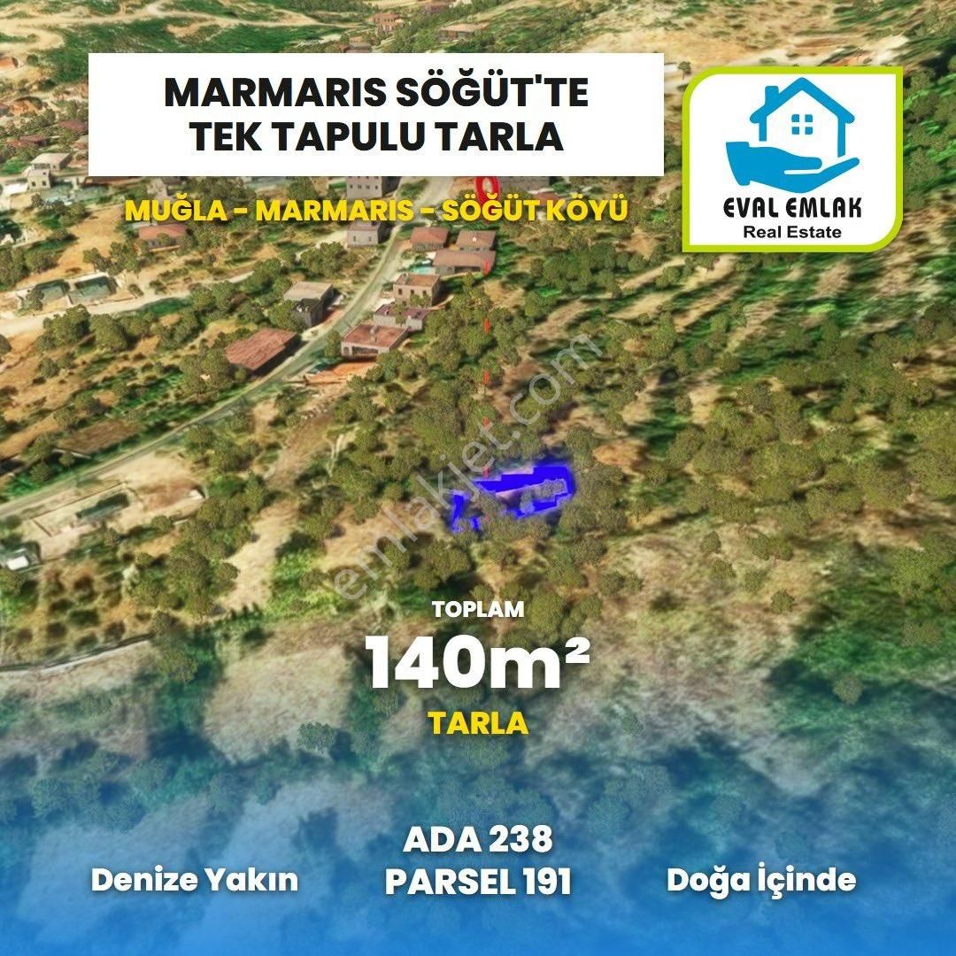 Marmaris Söğüt’te Deniz Manzaralı 140 M2 Tarla