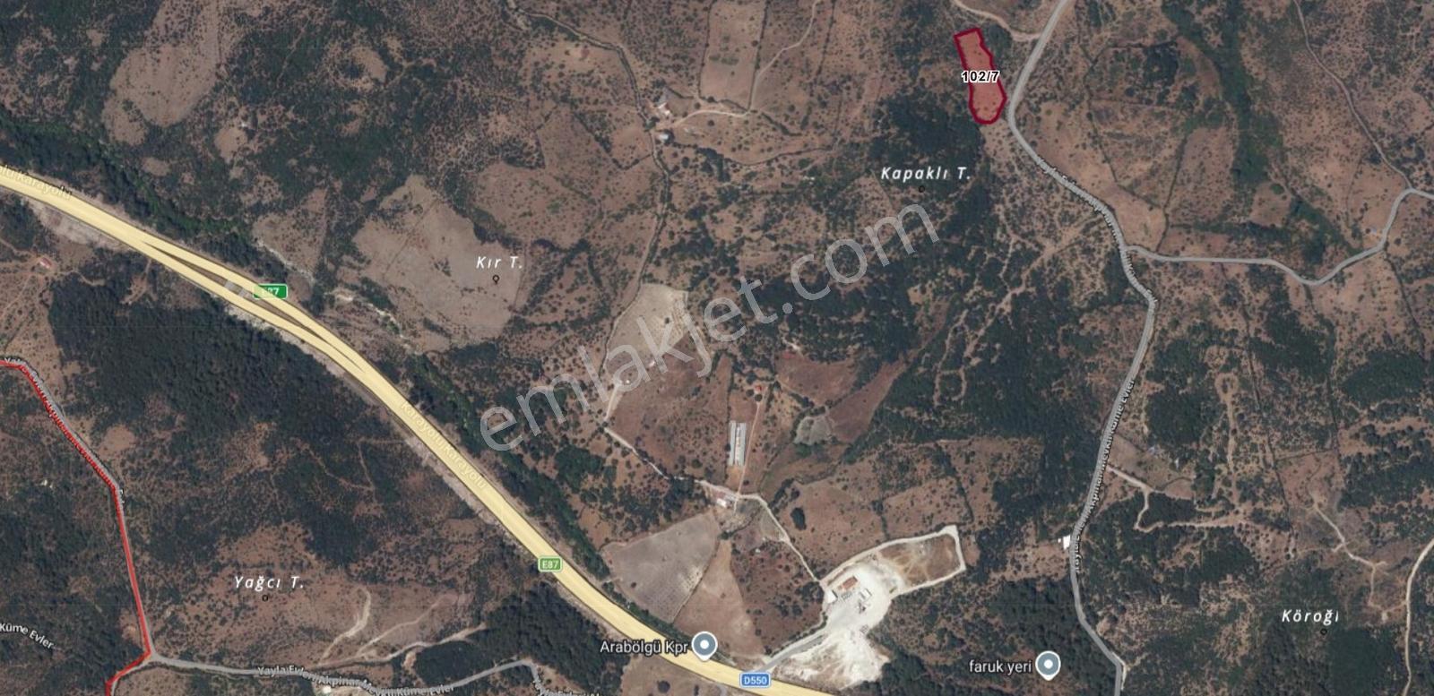Çanakkale Ayvacık Ahmetçe'de İyi Konumda Satılık 7.073 M² Tarla - Görsel 3