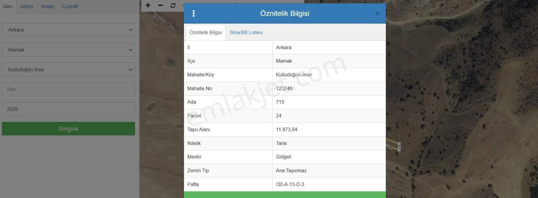 Ankara Mamak Kutludüğün De Yatırımlık Uygun Fiyatlı 968 M2 Tarla