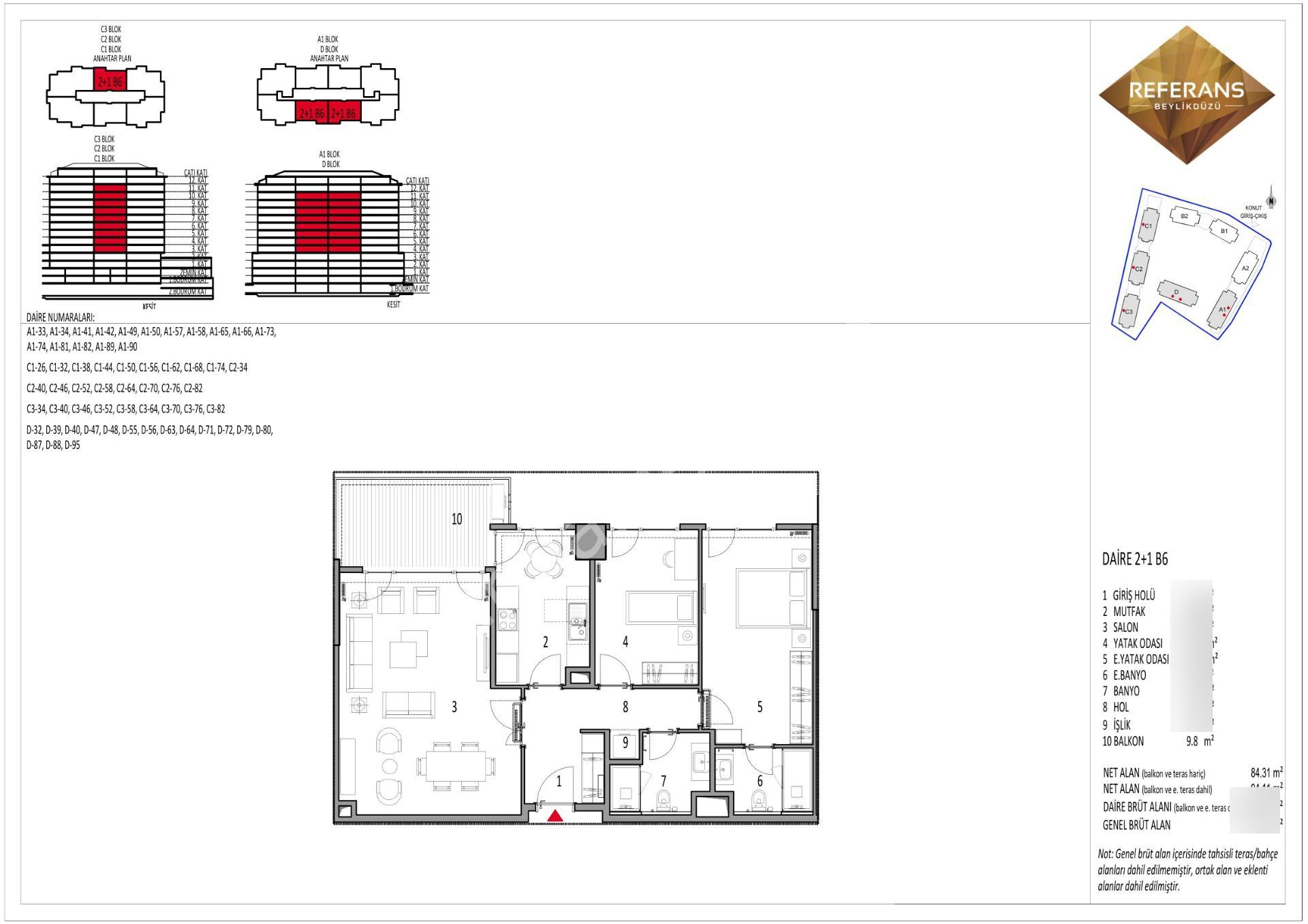 Beylikdüzü'nde Hemen Teslim Kişiye Özel Ödeme Avantajlı 2+1 - Görsel 3