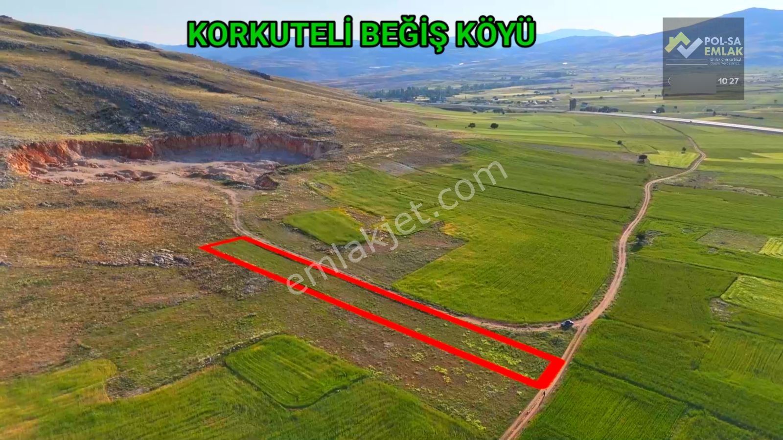 Korkuteli Beğiş De Satılık 2.252m2 Tarla Resmi Yol Var - Görsel 9