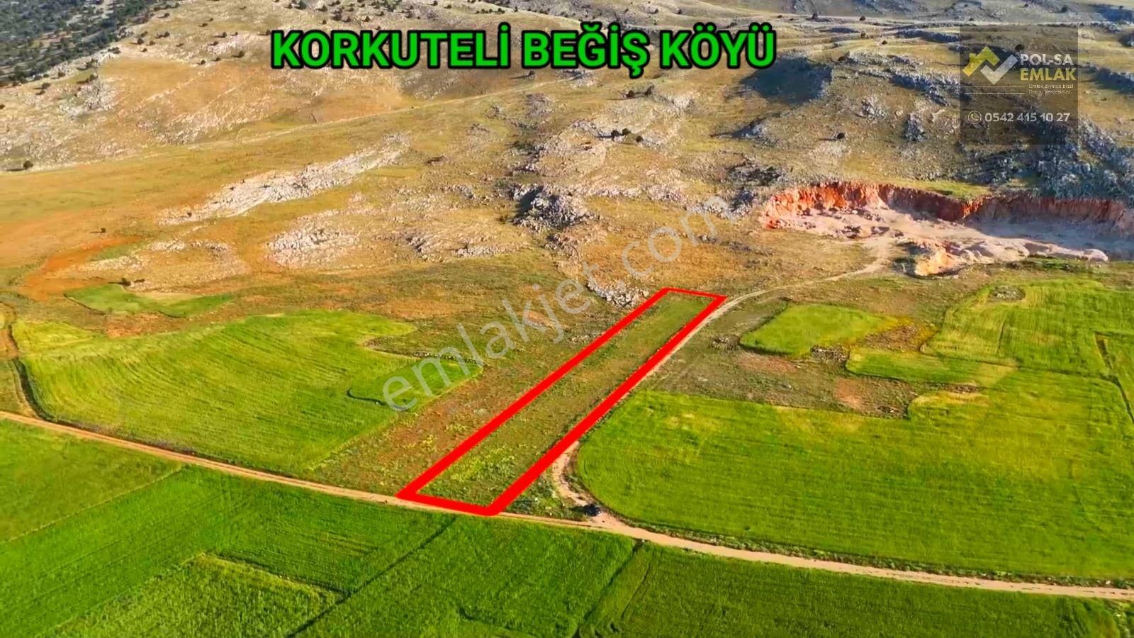 Korkuteli Beğiş De Satılık 2.252m2 Tarla Resmi Yol Var - Görsel 2