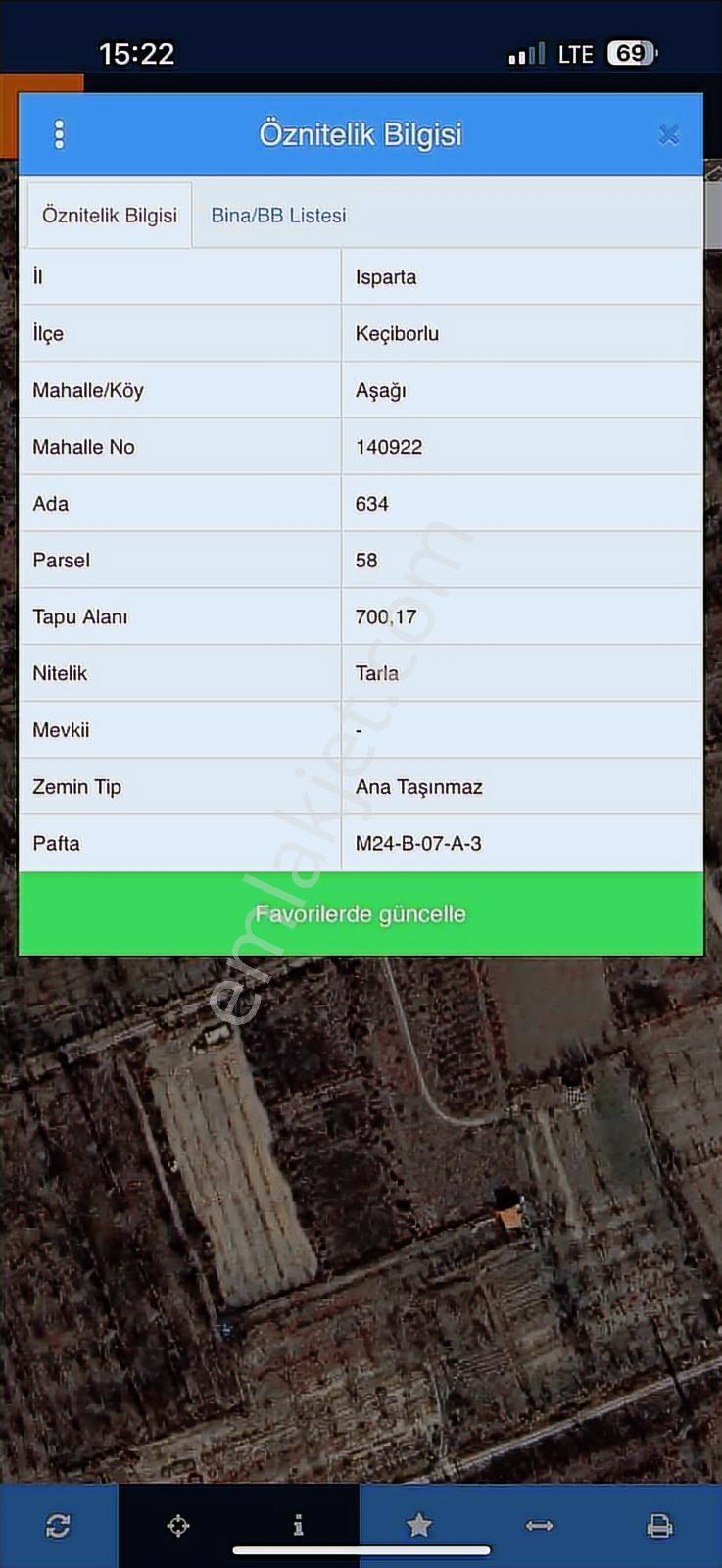 Isparta Keçiborlı Merkezde 700m2 Fırsat Bahçe - Görsel 3