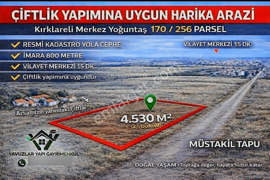 Çiftlik İçin Harika Konum Resmi Yol Cepheli Müstakil Tapu 4530 M - Görsel 2