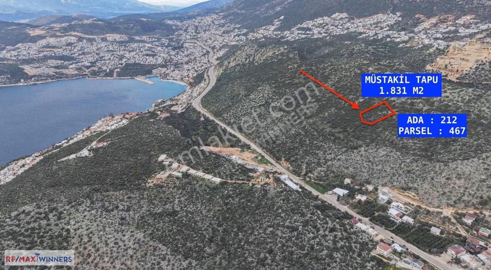 Kalkan'da Deniz Manzaralı Müstakıl Tapulu 1.836 M2 - Görsel 7