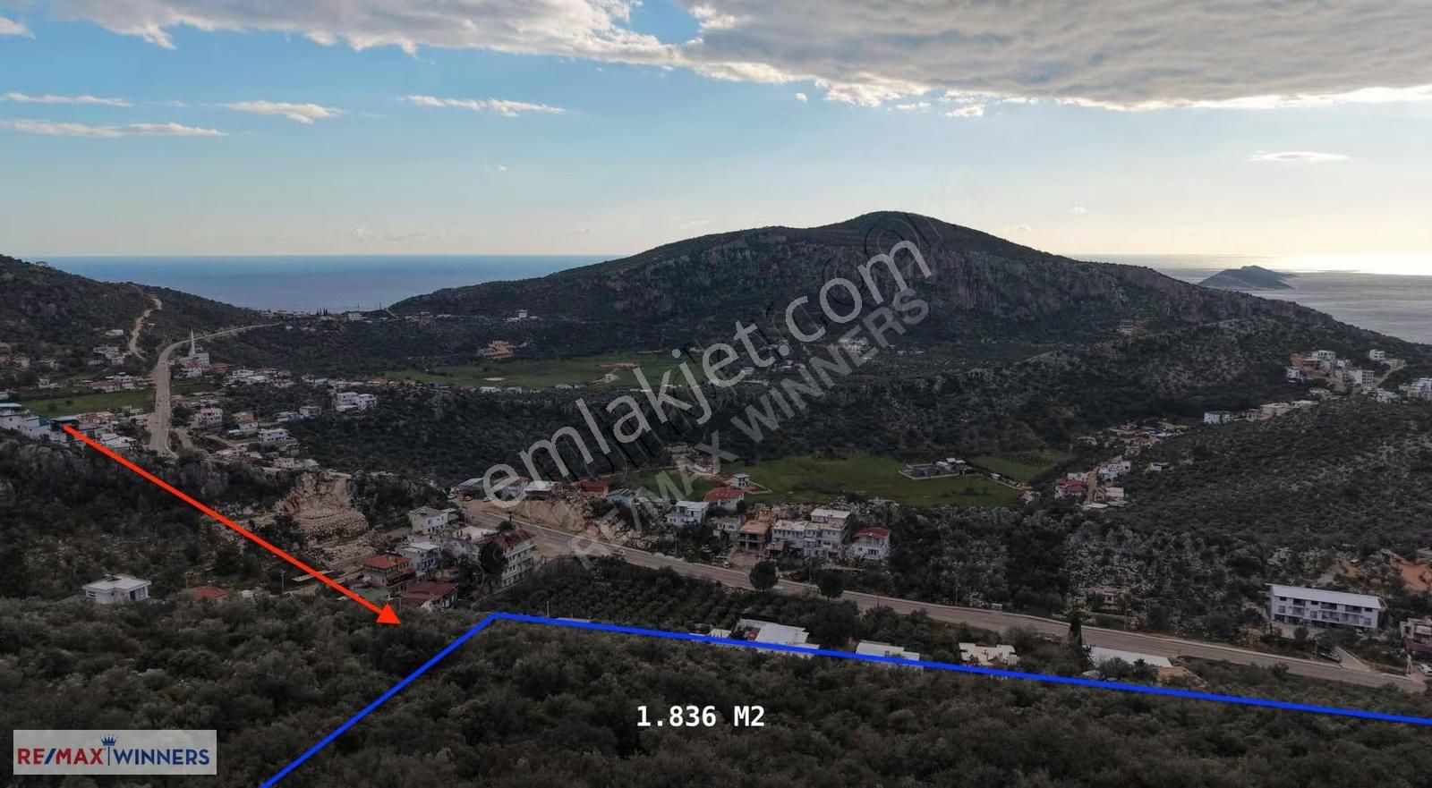 Kalkan'da Deniz Manzaralı Müstakıl Tapulu 1.836 M2 - Görsel 13