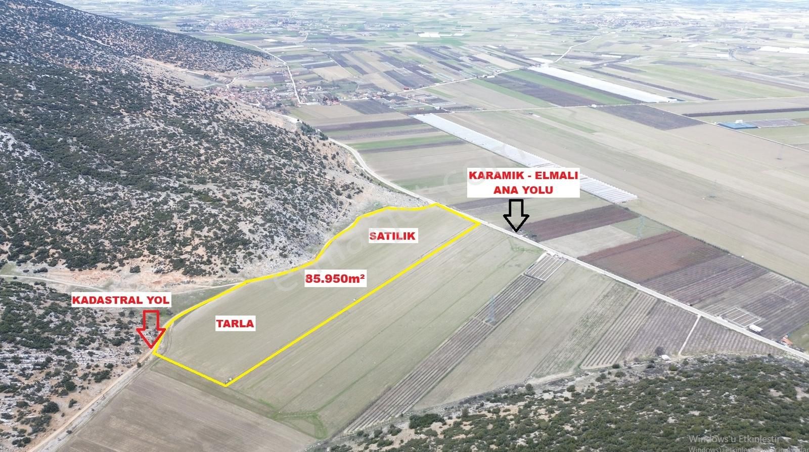 Vip Gayrimenkul'den Karamık Mah. Ana Yol Cepheli 85.950m² Tarla - Görsel 9