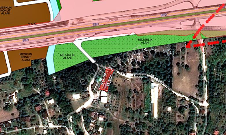 Kartepe Eşmede Göl Manzaralı 800 M2 Kapalı Alanlı Satılık Arazi - Görsel 15