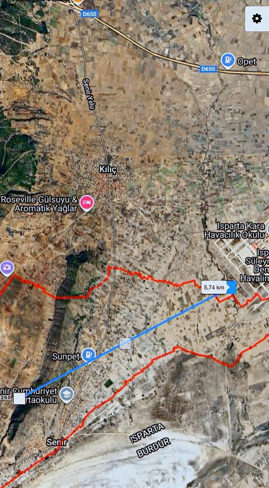 Isparta Senir'de 529m2 Tek Tapu Yatırım Fırsatı - Görsel 2