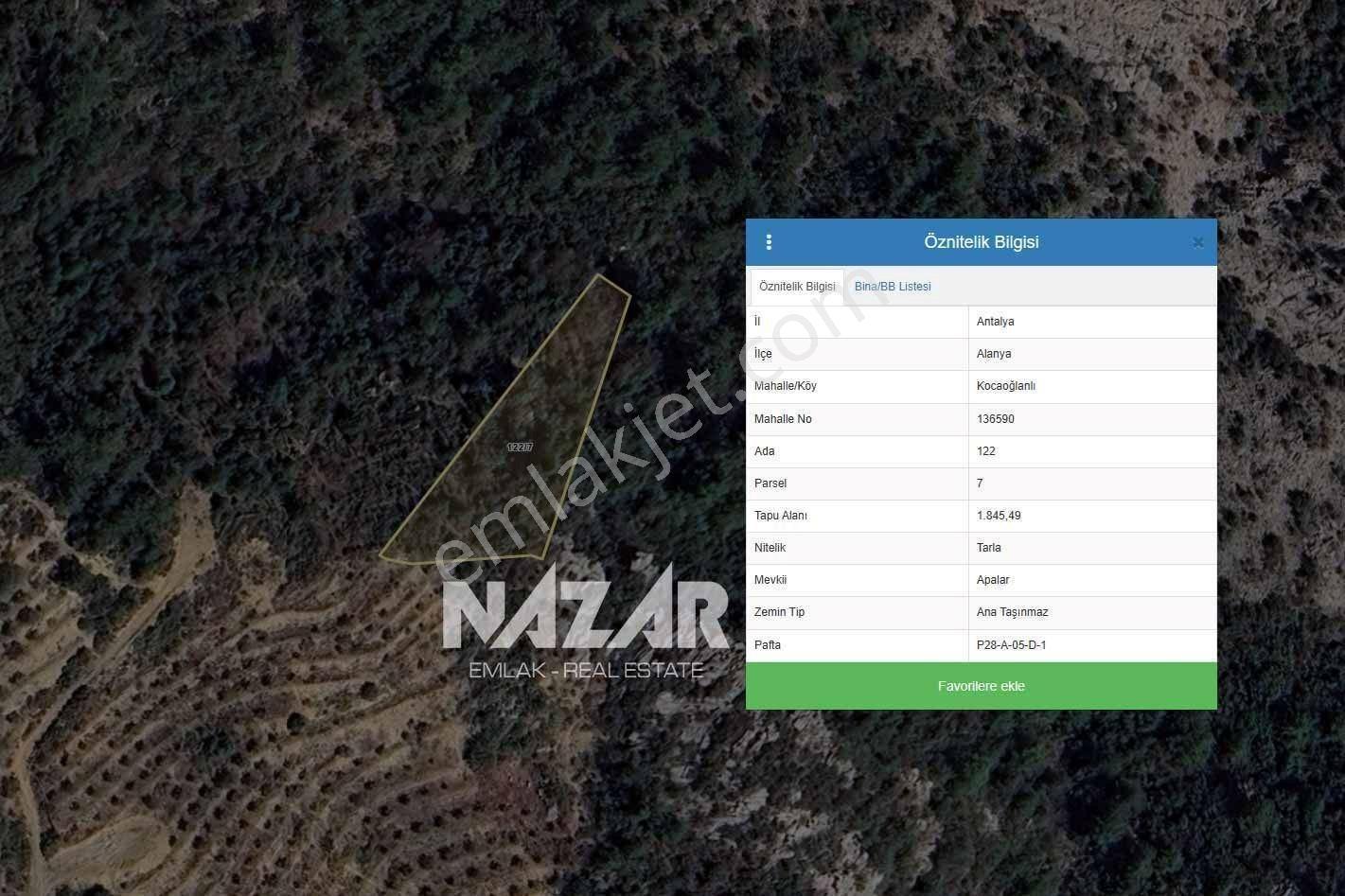 Alanya Kocaoğlanlı’da 1.845 M² Satılık Tarla - Görsel 17