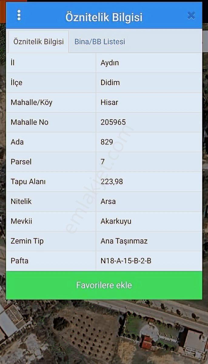 Hisarda Köşe Parsel Villa Arsası Açıklamayı Okuyun - Görsel 5