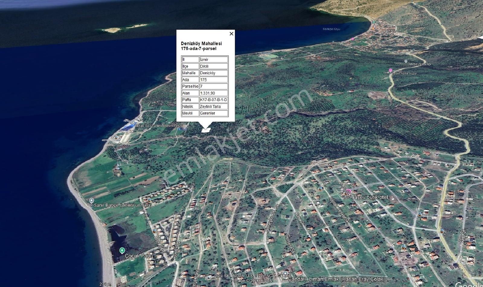 Doğanın İçinde, Denize Yakın: Dikili Denizköyde Müstakil Parsel - Görsel 6