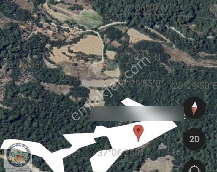 Muğla Ula Armutçuk'ta Ormanla Komşu, 20.556 M² Yatırımlık Arazi - Görsel 2