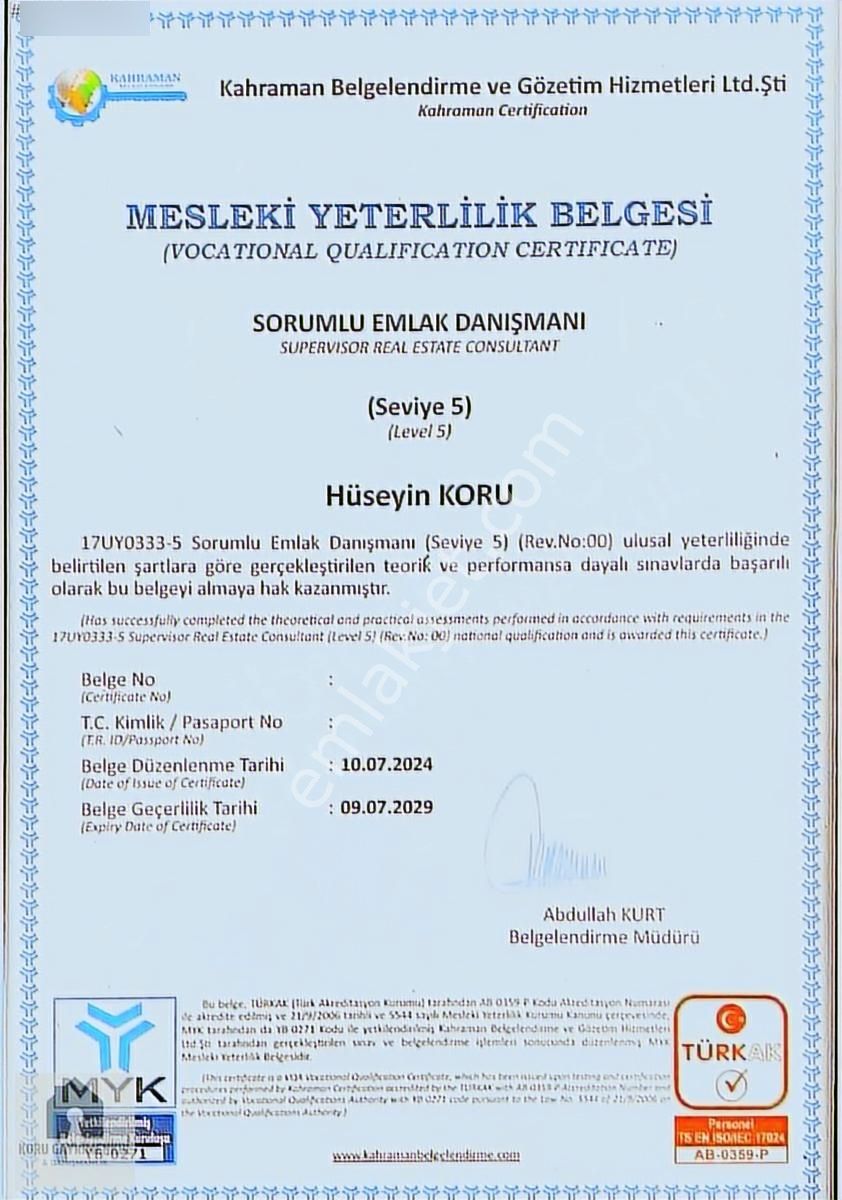 Koru Emlak'tan:2+1=95m2 Yeni Lüx Fırsat Daire Son Kat - Görsel 33