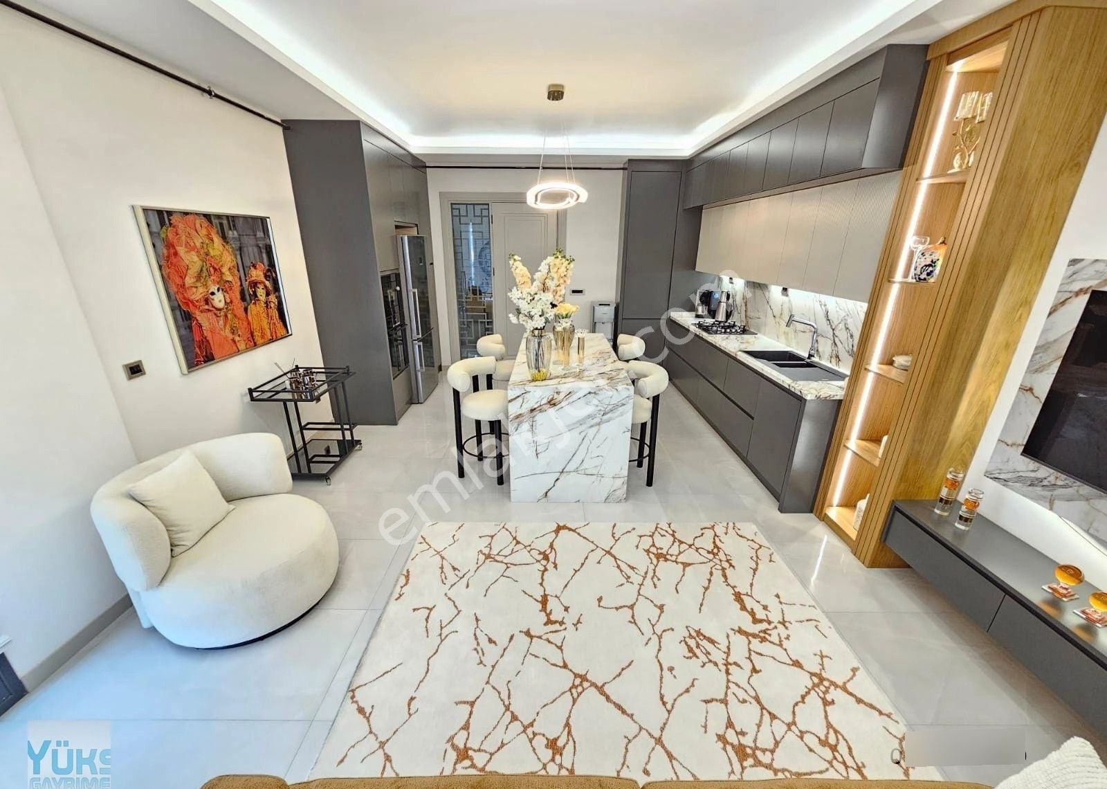Denizli Yenişafak Ta 4+1 218 M2 Havuzlu Site İçinde Lüks Satılık Daireler - Görsel 5