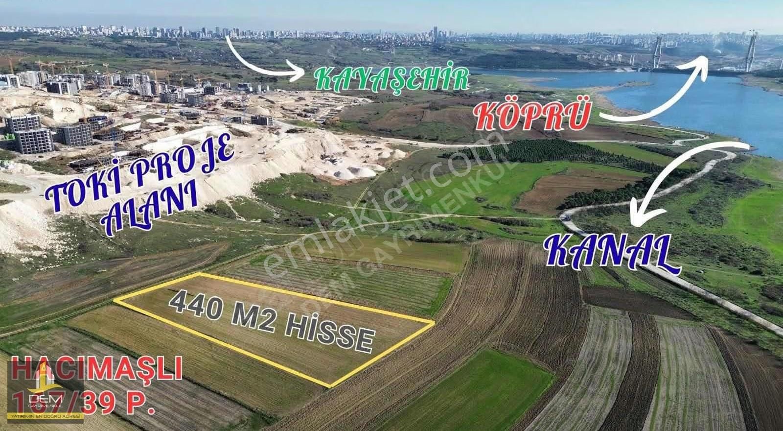 Hacımaşlı'da Yenişehir'e Komşu Köprü Manzaralı 440 M² Arsa Z+5 K