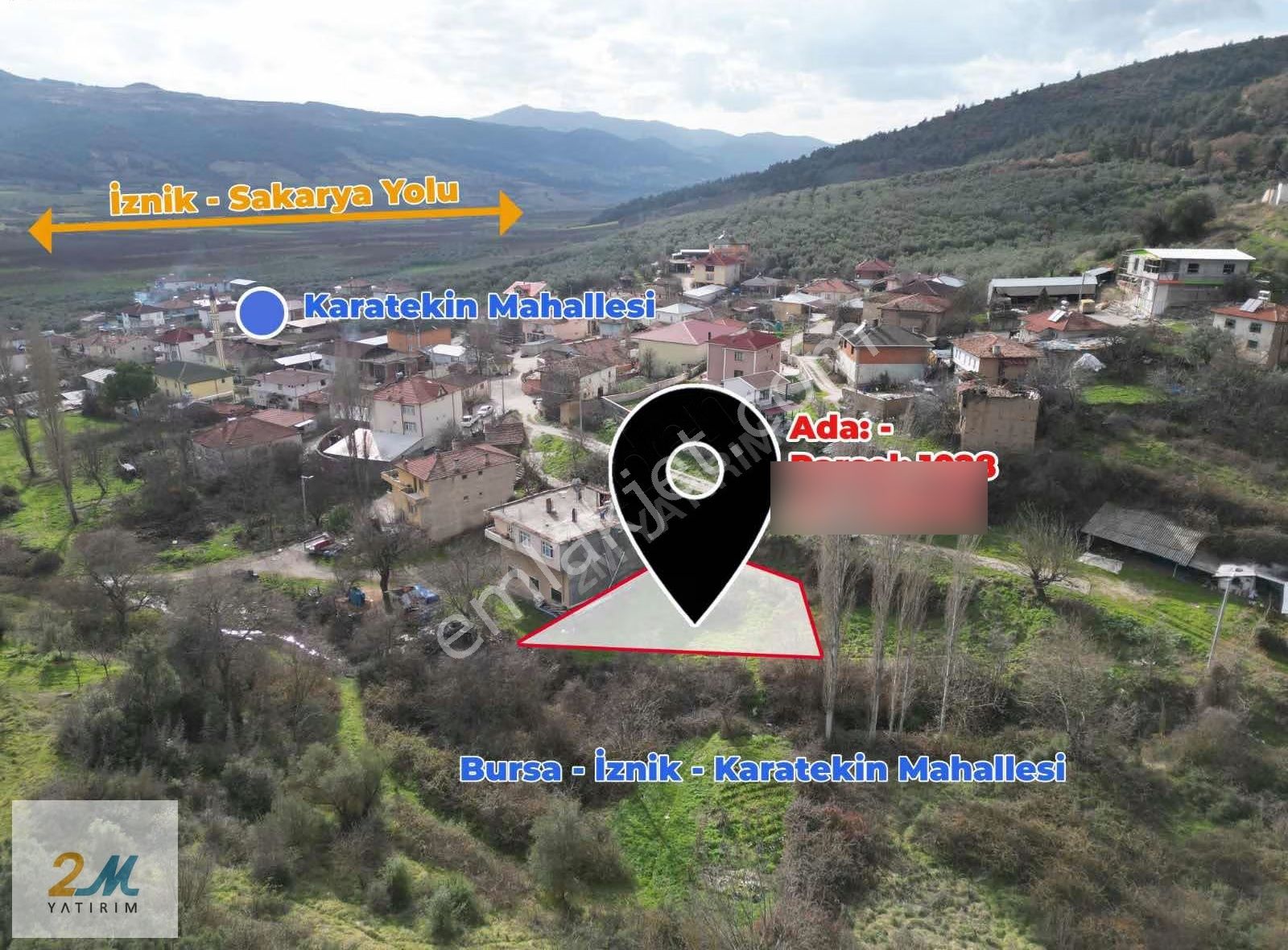 İznik Karatekin'de 229m² Konut İmarlı Arsa - Yatırım Fırsatı!